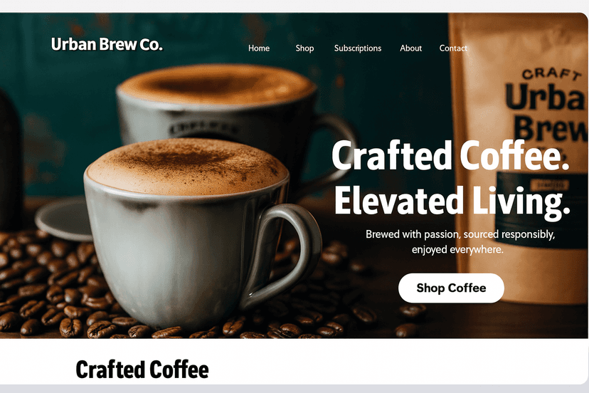 Urban Brew E-commerce